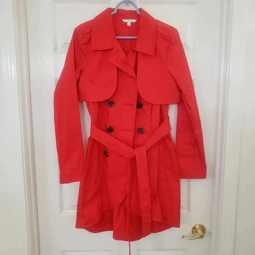 CAbi Style 334 Red Convertible Trench Coat